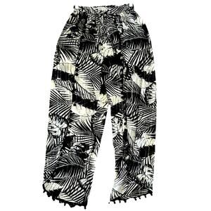 sheer Beach Pants Cover Up Black Metallic Tassels BOHO Fairy Sheer Whimsigoth